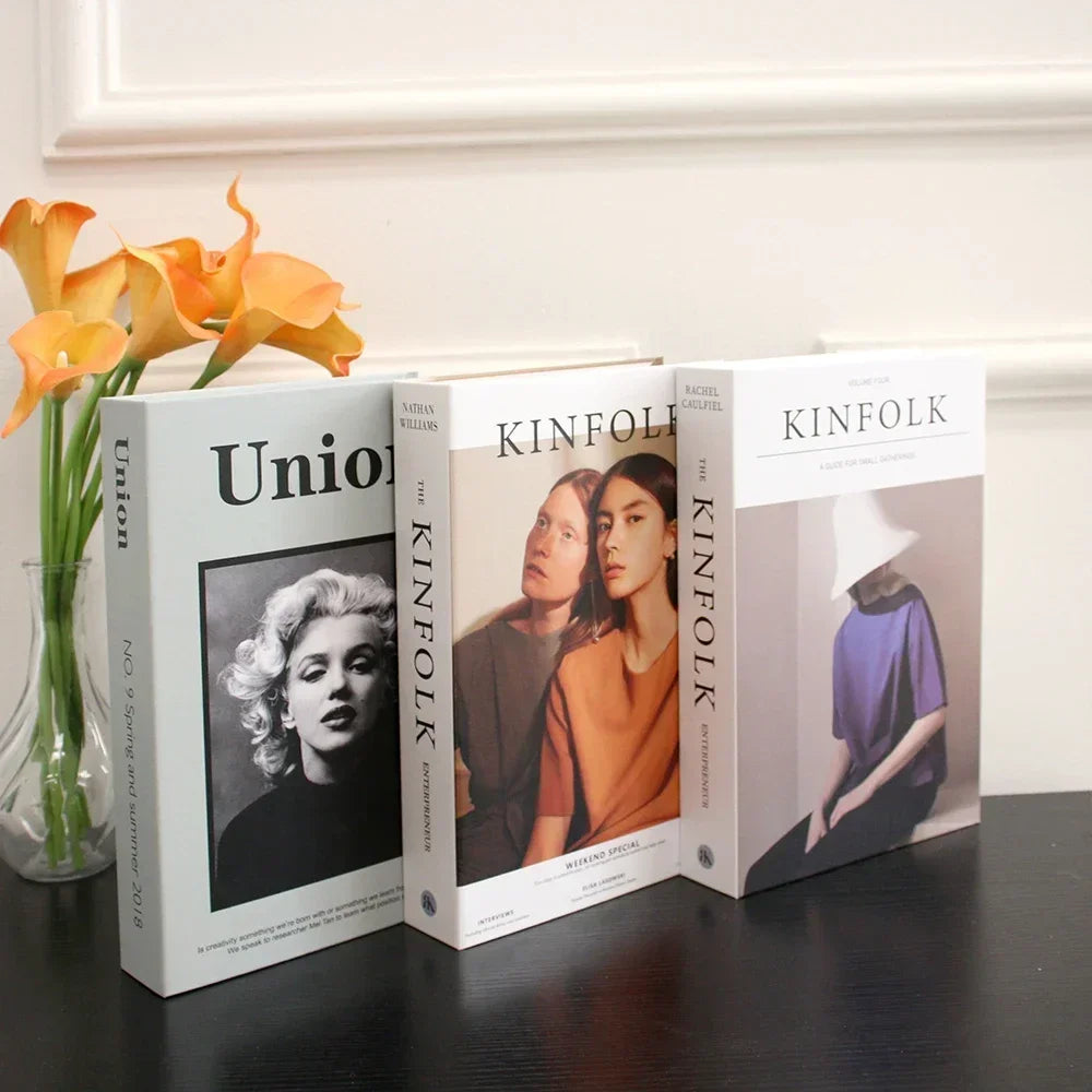 3Pcs Decorative Fake Books