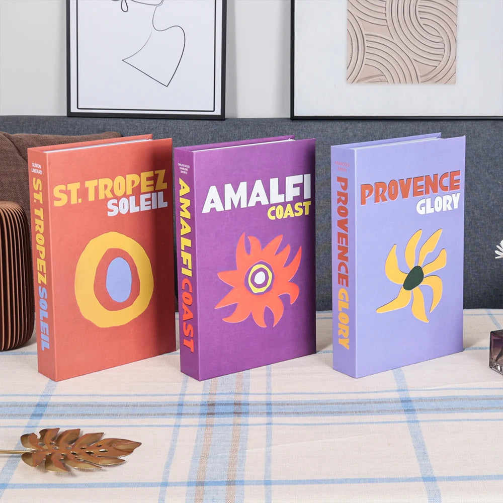 3Pcs Decorative Fake Books