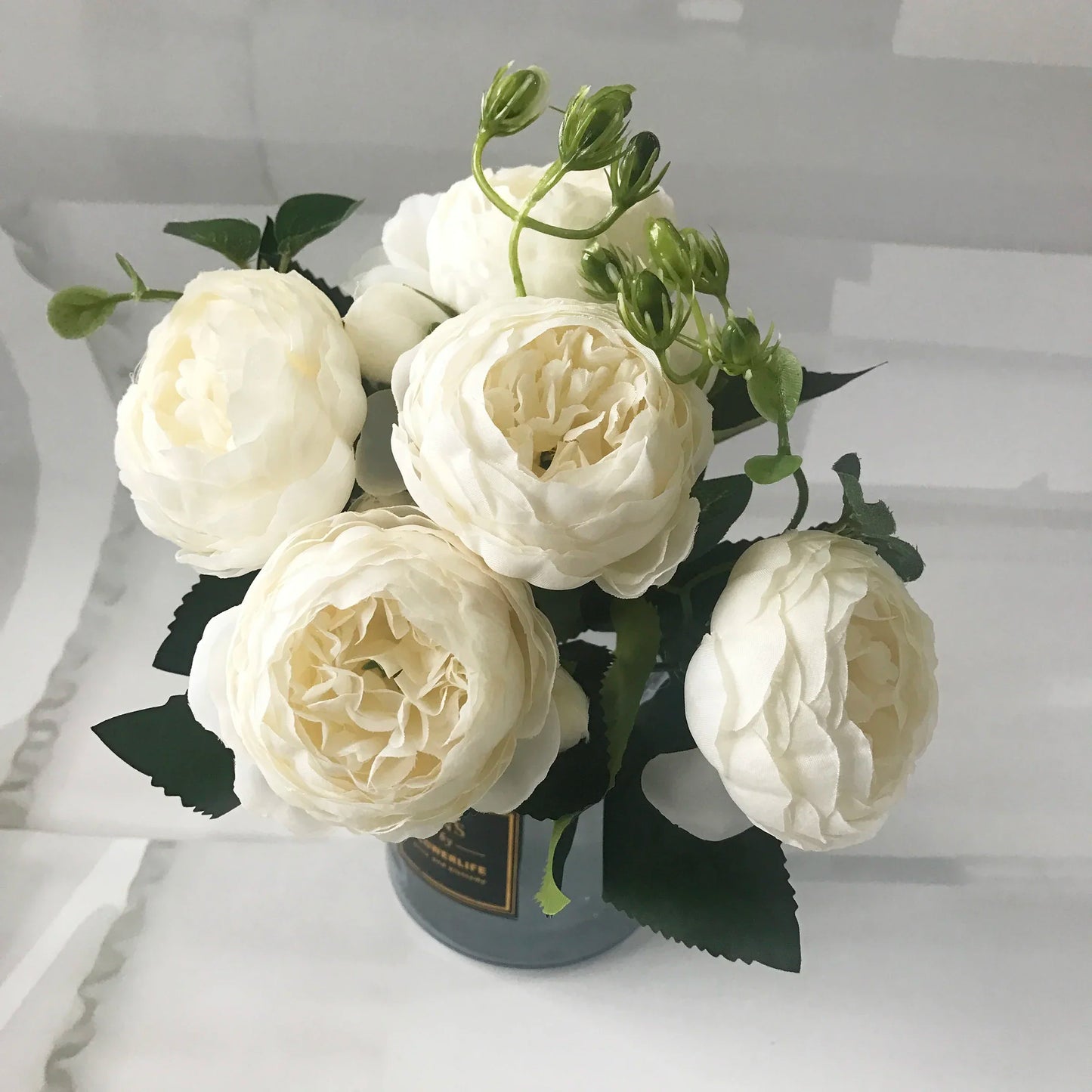 Pink Silk Peony Bouquet