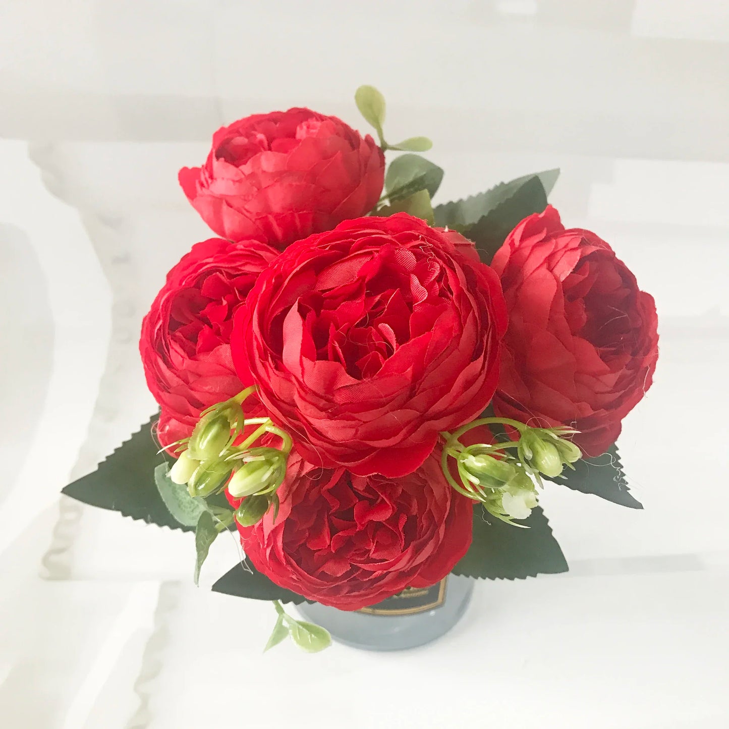 Pink Silk Peony Bouquet
