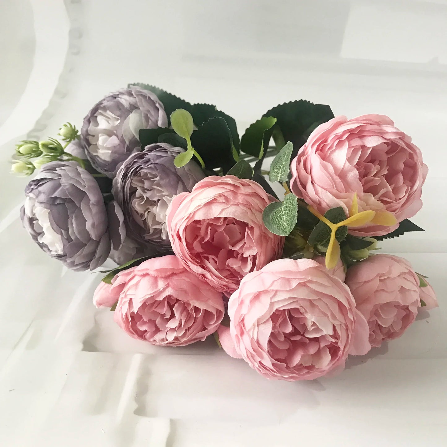 Pink Silk Peony Bouquet