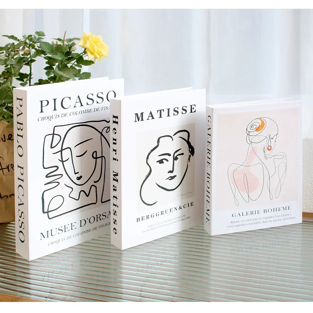 3Pcs Decorative Fake Books