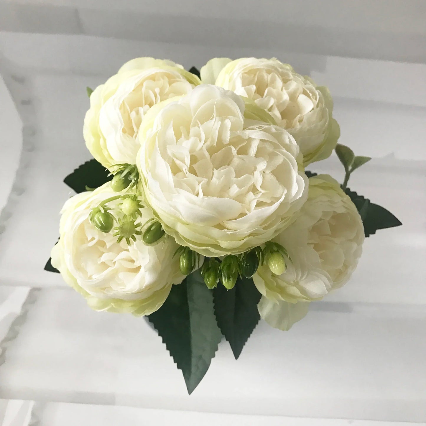 Pink Silk Peony Bouquet