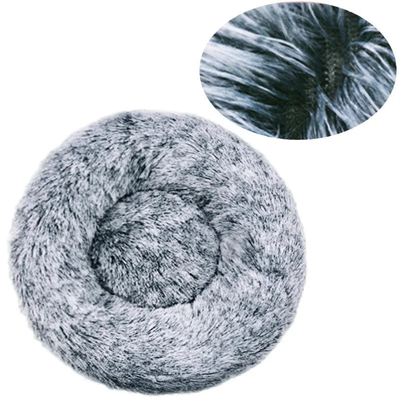 Round Plush Pet Bed