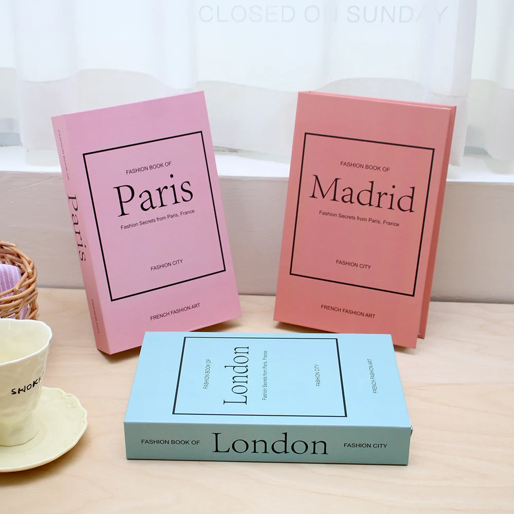 3Pcs Decorative Fake Books