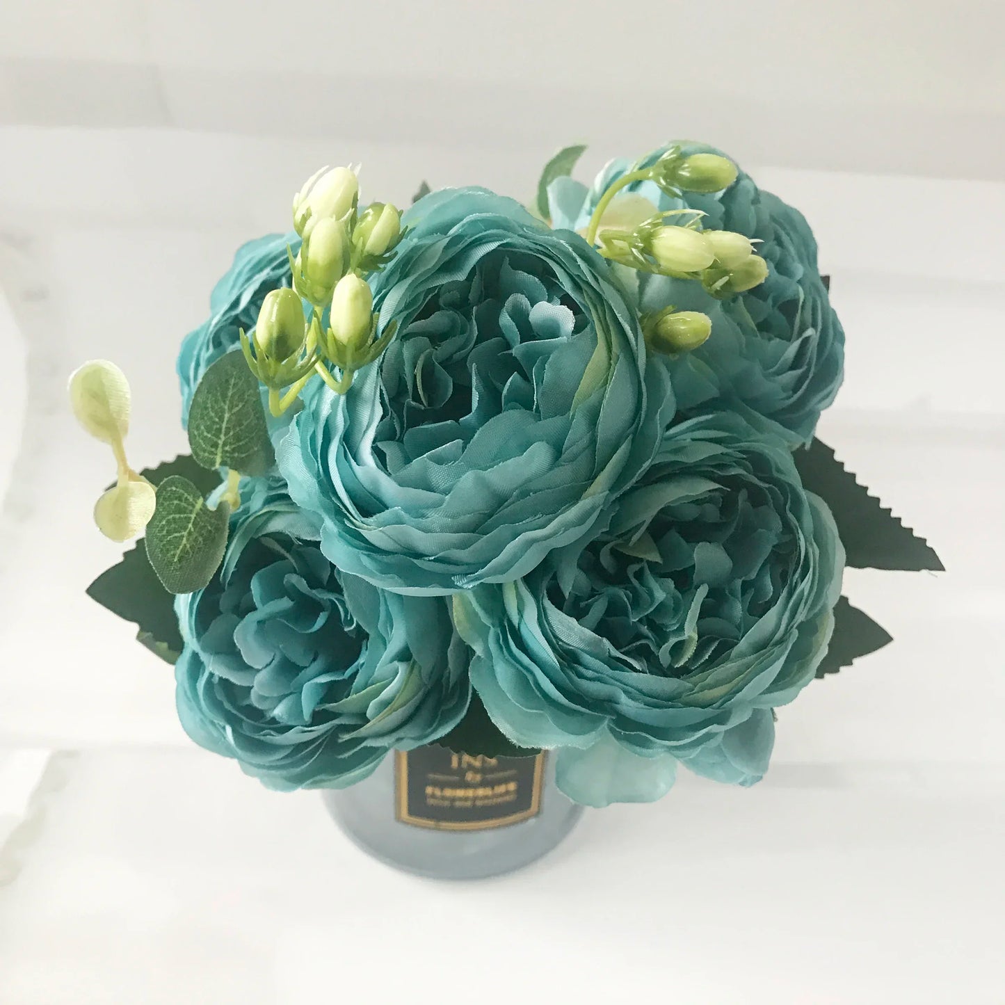 Pink Silk Peony Bouquet
