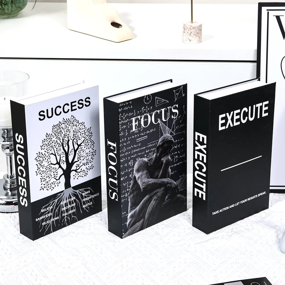 3Pcs Decorative Fake Books