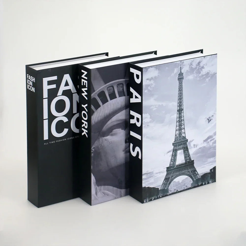 3Pcs Decorative Fake Books