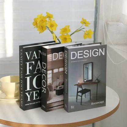3Pcs Decorative Fake Books