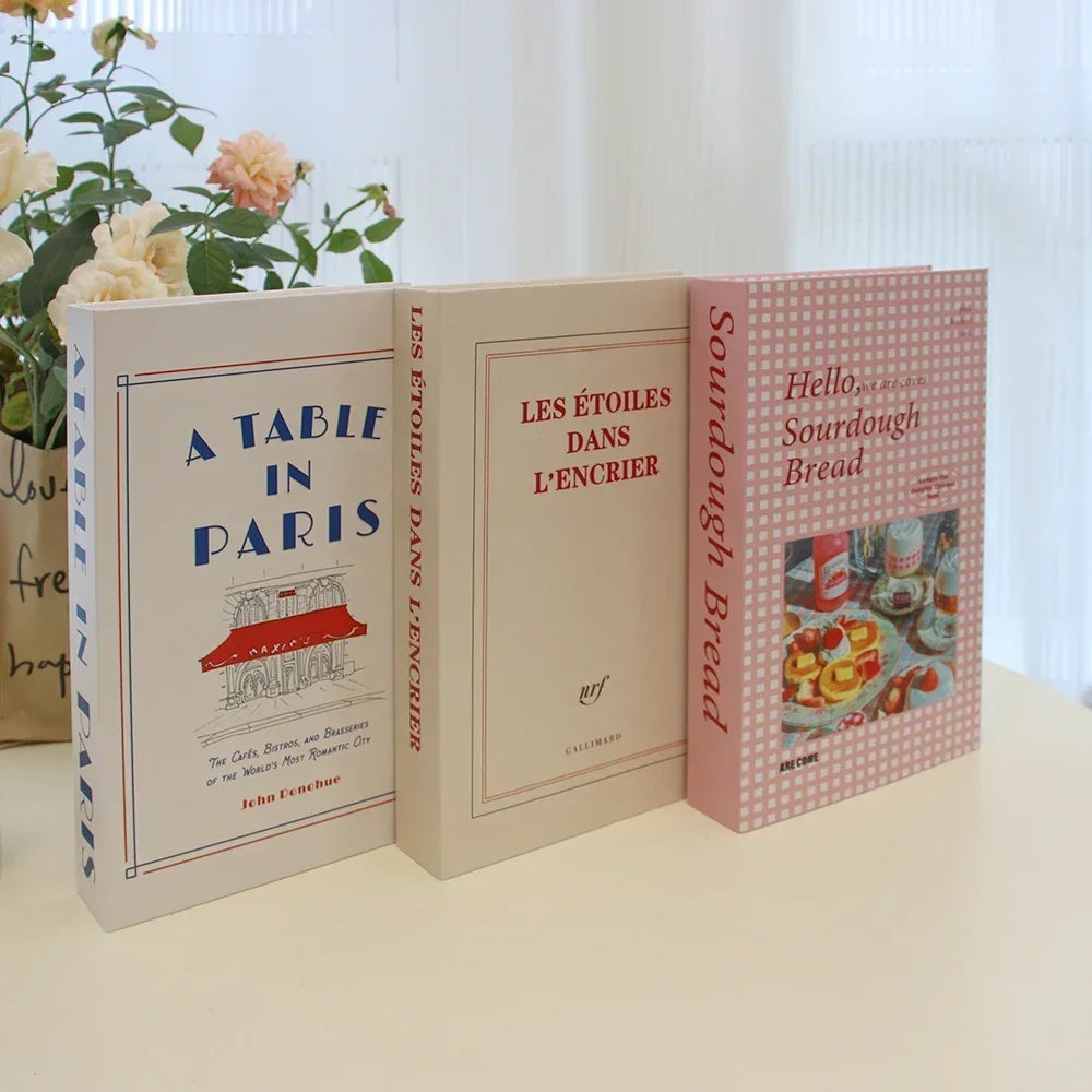 3Pcs Decorative Fake Books