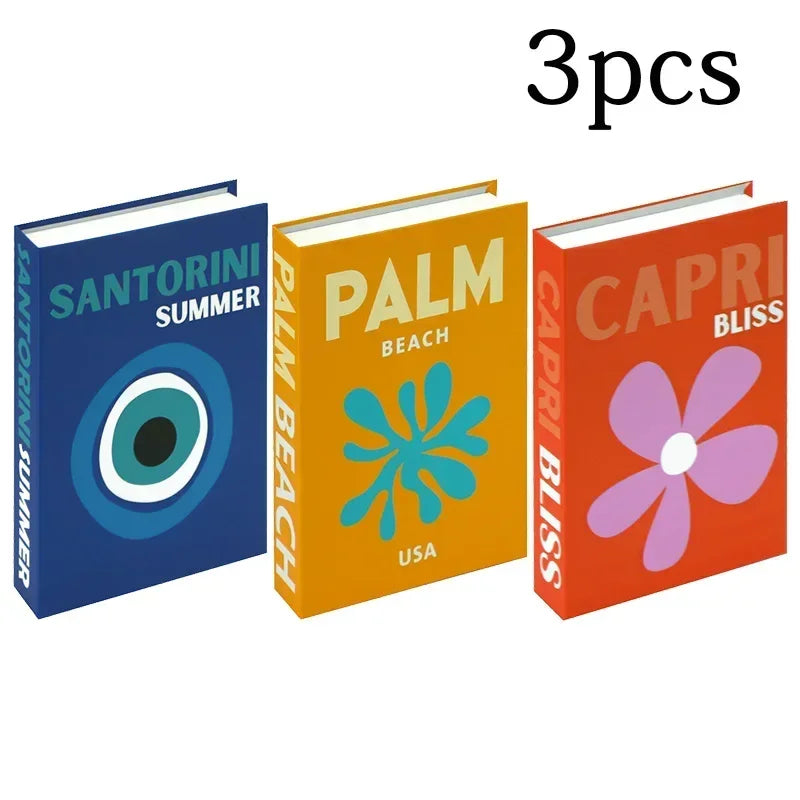 3Pcs Decorative Fake Books