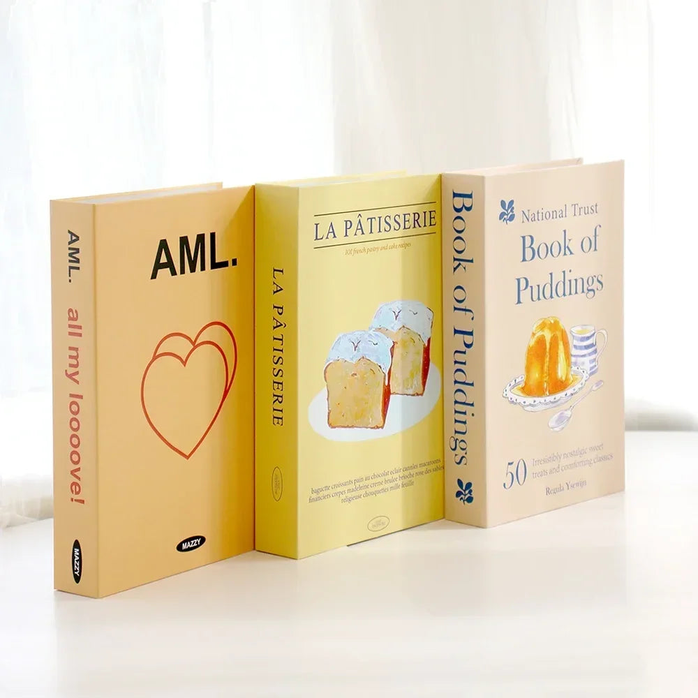 3Pcs Decorative Fake Books