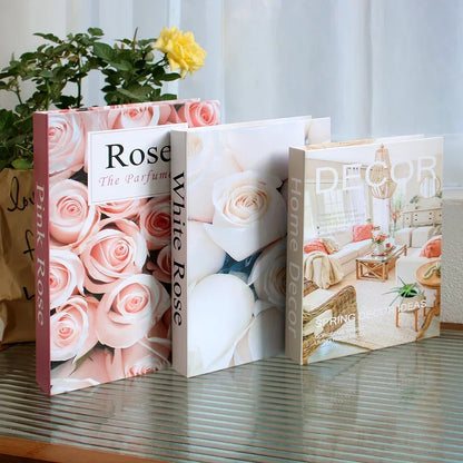 3Pcs Decorative Fake Books
