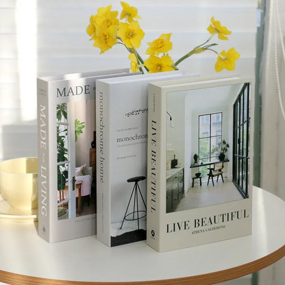 3Pcs Decorative Fake Books