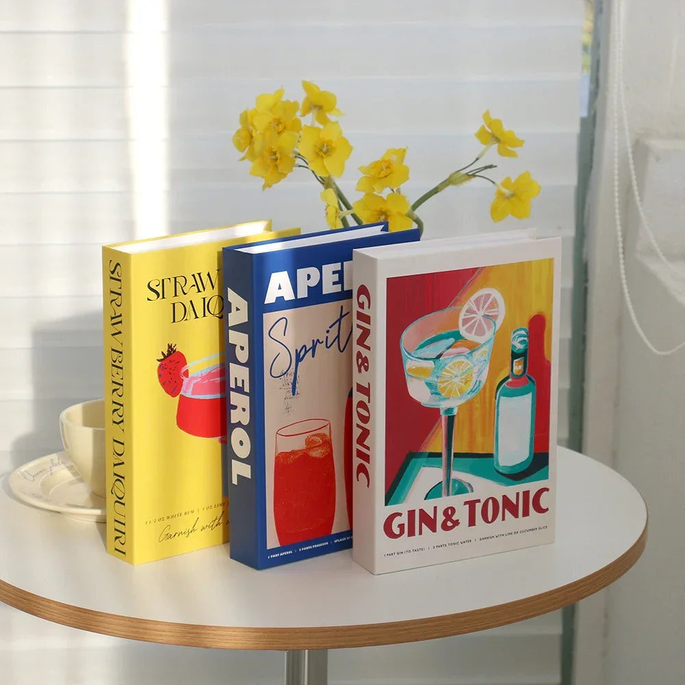3Pcs Decorative Fake Books